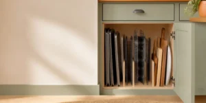 How to Store Baking Sheets and Cutting Boards in a Small Kitchen Cabinet