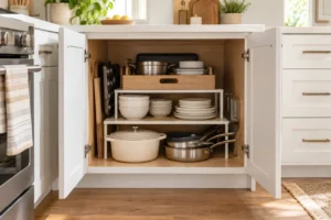 Deep Kitchen Cabinet Organization: A Pull-Forward Plan