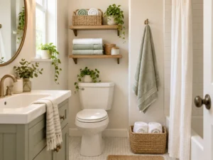 Small Bathroom Towel Storage Ideas: A Dry-and-Store System for Renters