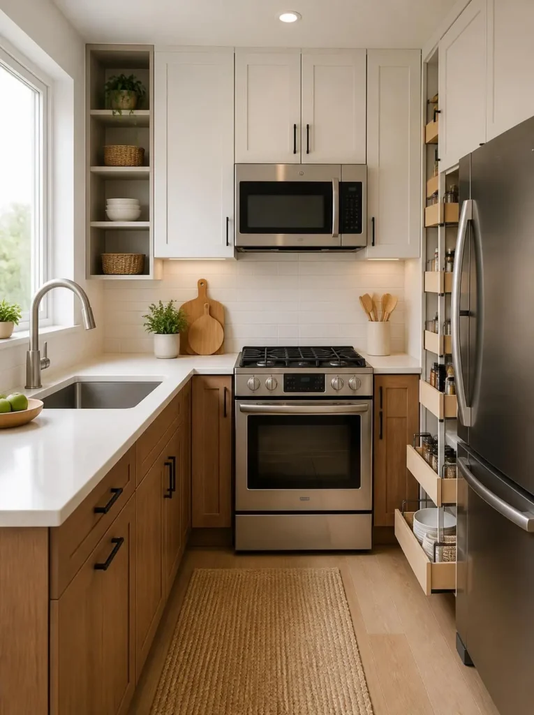 Make limited cabinets, counters and pantry space work harder.